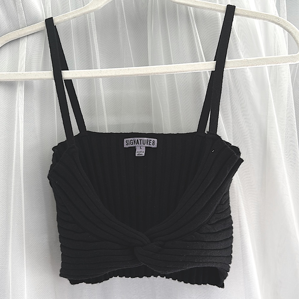 Black bra top